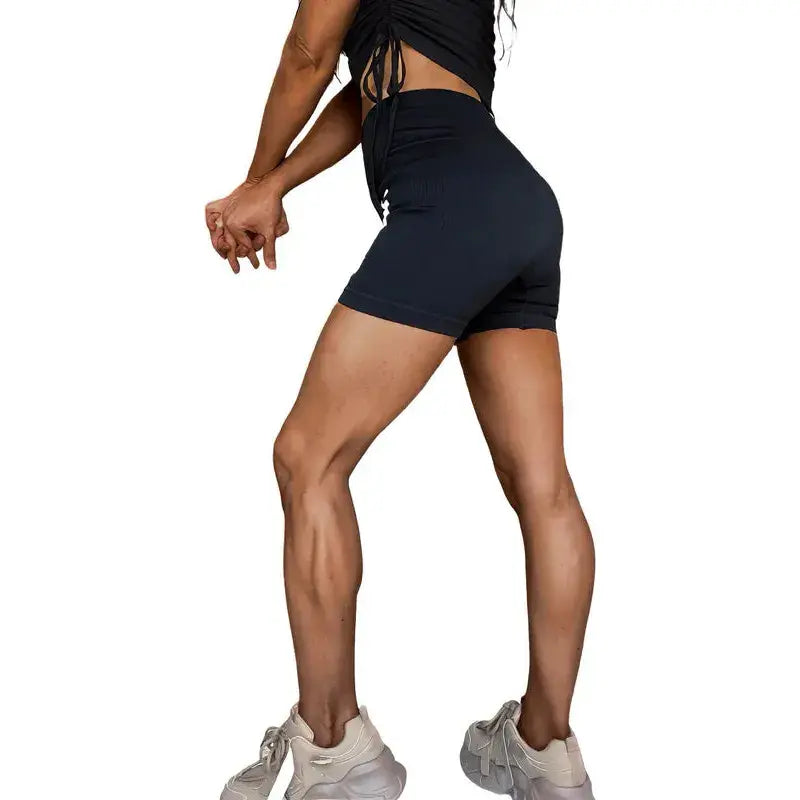 Back of the ladies Uproar gym shorts