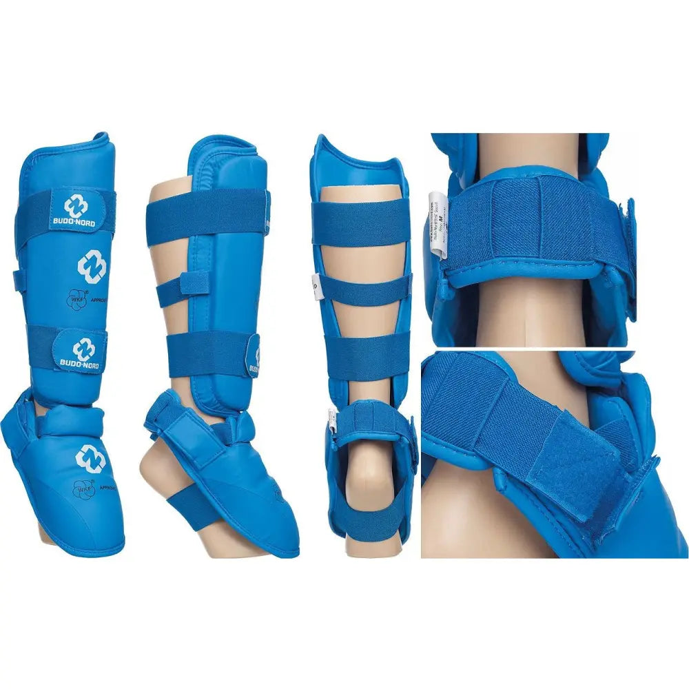 Blue WKF Approved Budo Nord Karate shinguard