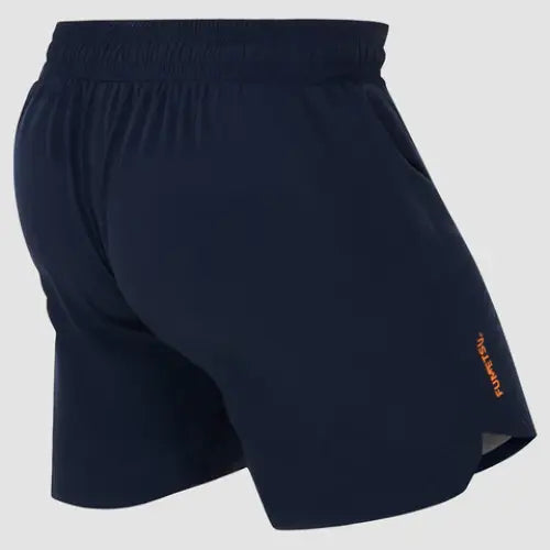 Back of Fumetsu Origins Fight Shorts - Navy
