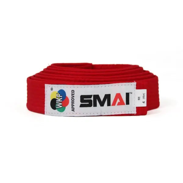 SMAI WKF approved Red Kumite Belt
