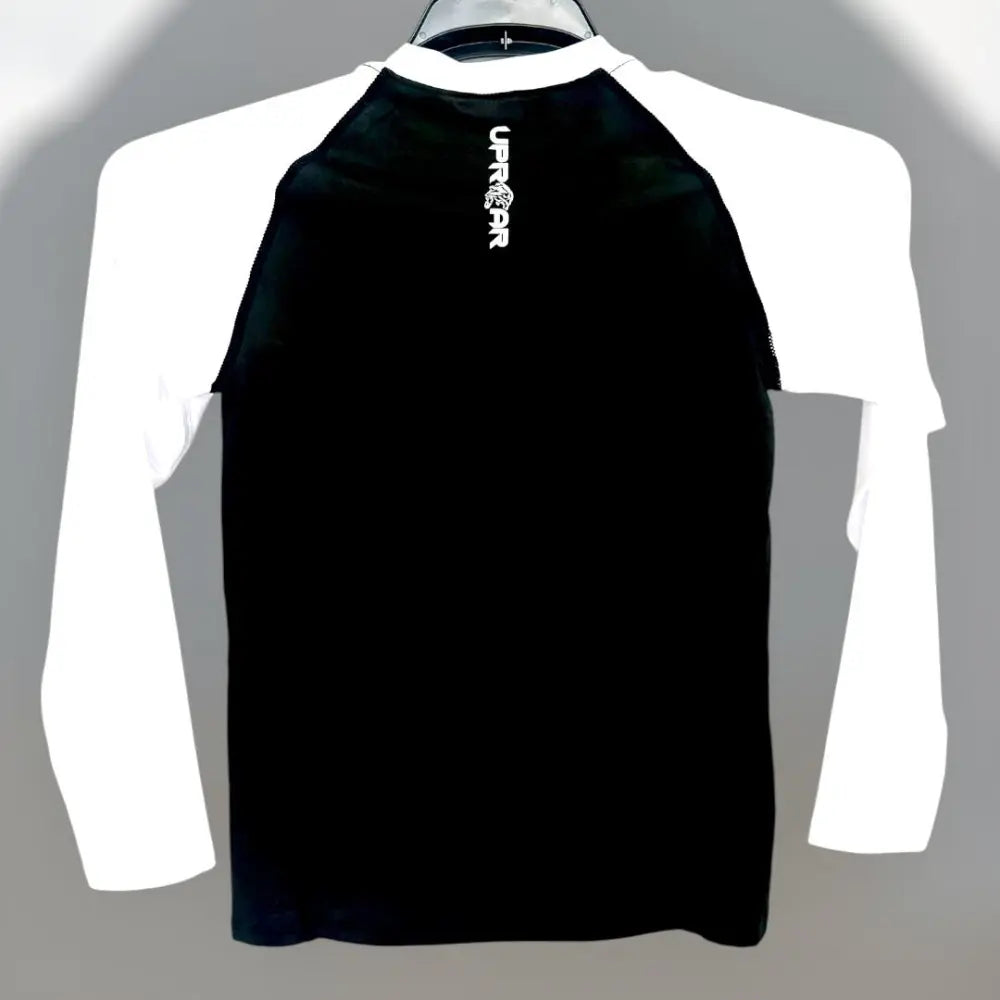 Uproar Combat Cub Kids Long Sleeve Rashie B/W - MASA