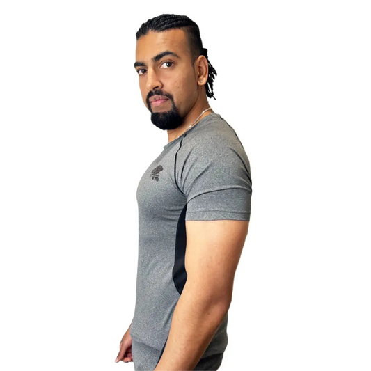 Uproar Quick Dry Mid Compression Active Tee Grey &