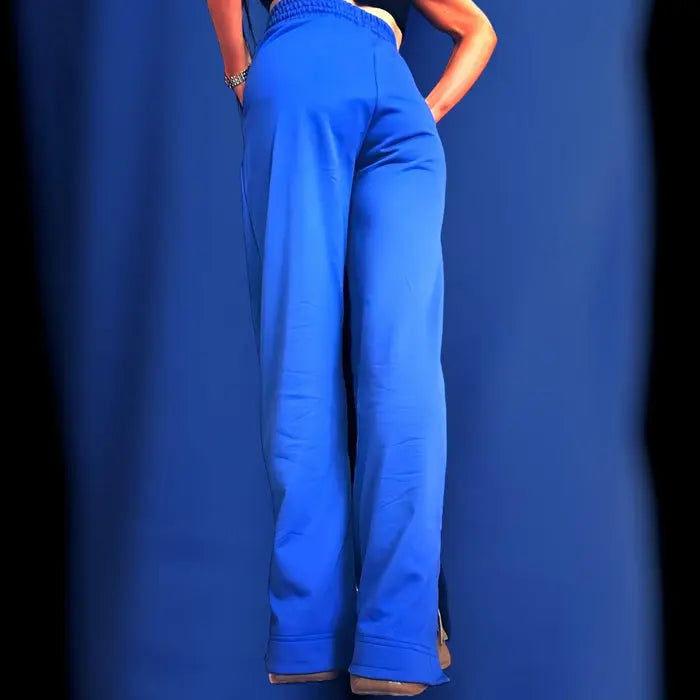 Uproar Roxxi Wide Leg Blue Bell Sweatpants - MASA