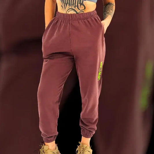 Uproar The Fox Sweatpant Washed Brown - MASA