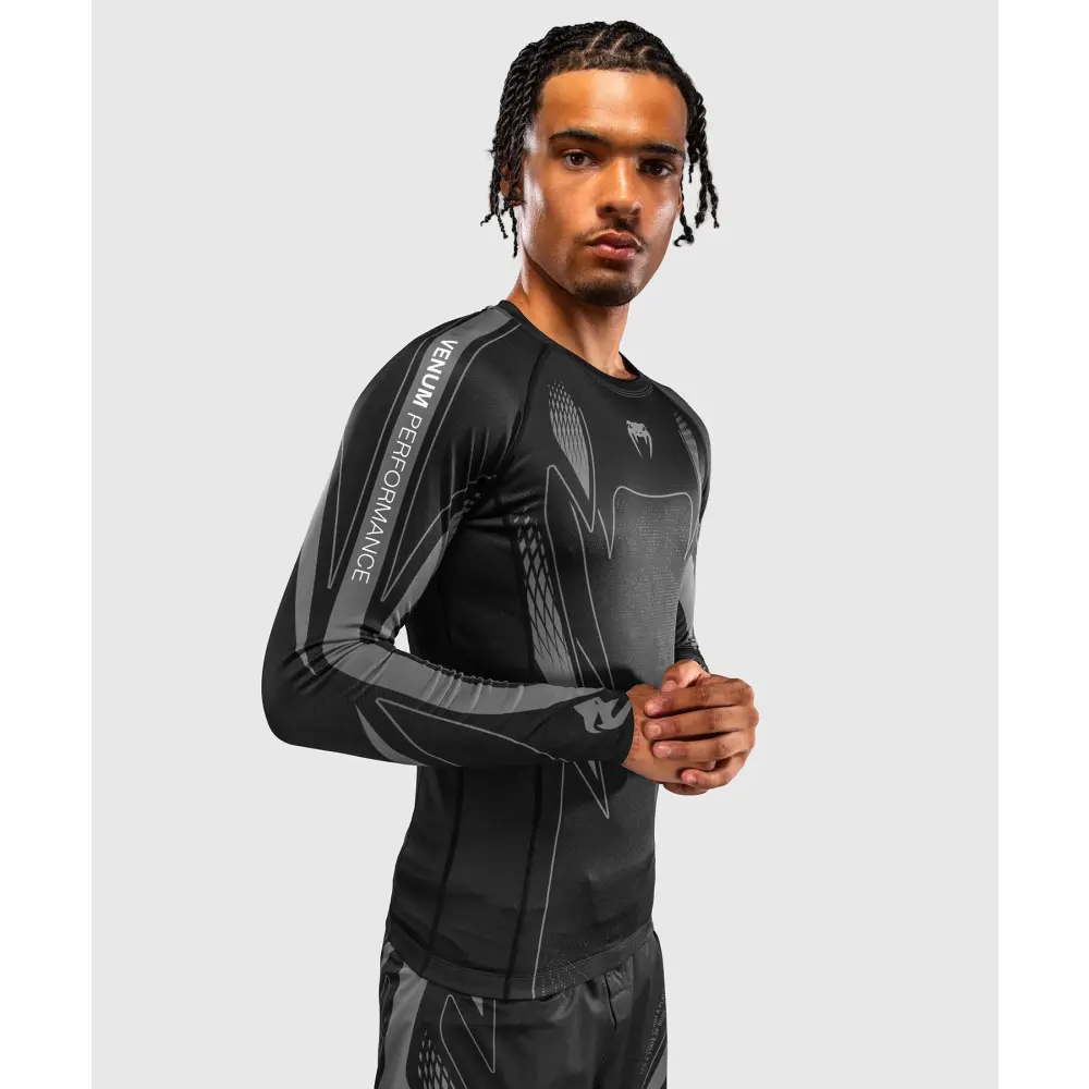 Venum Amazonia Reborn Long Sleeve Rashguard - Black/Grey