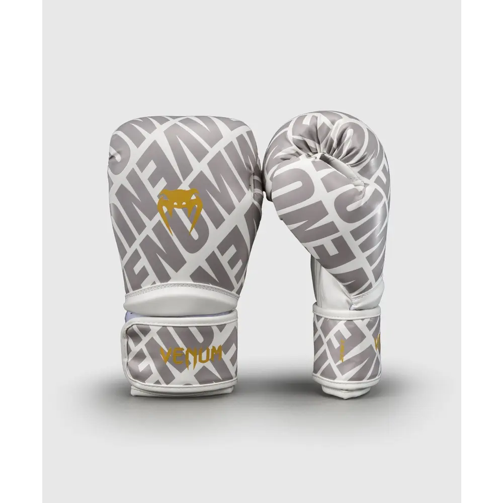 Venum Contender 1.5 XT 3D Boxing Gloves - White/ Gold