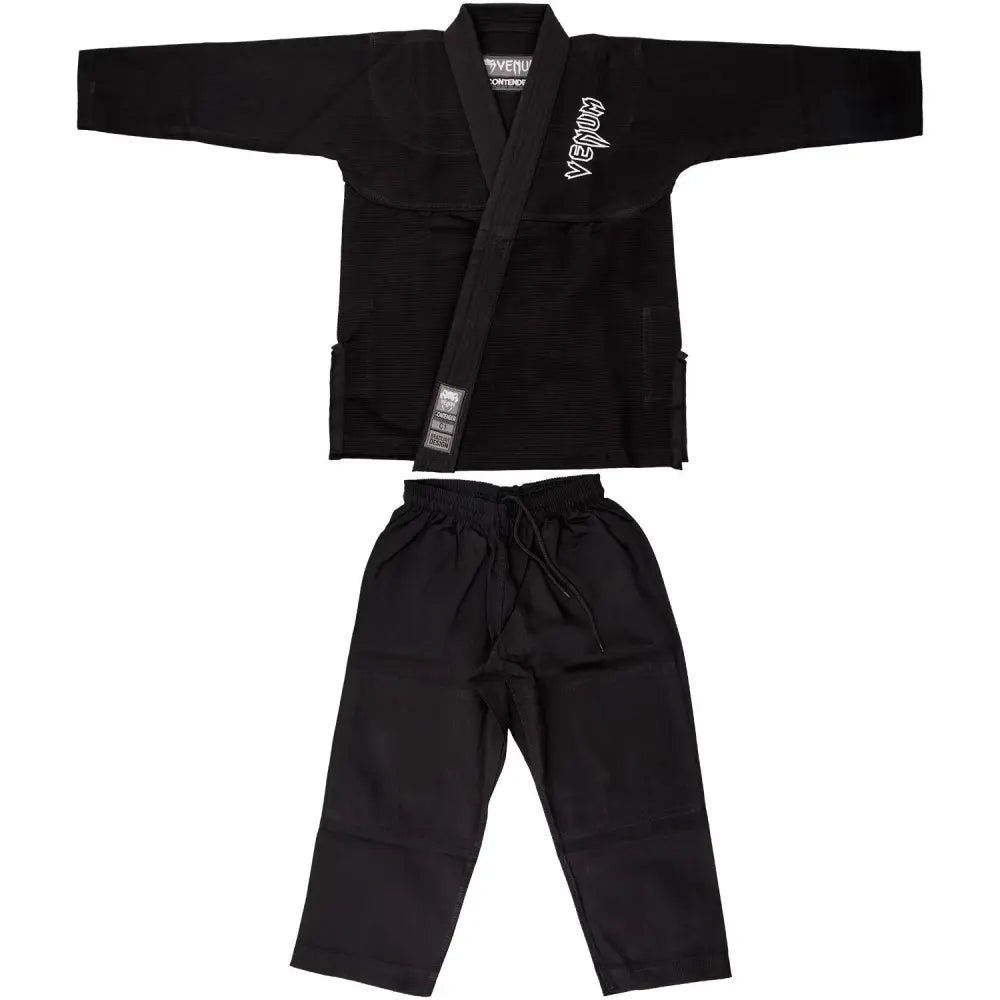 Venum Contender Kids BJJ Gi - Black - Australia