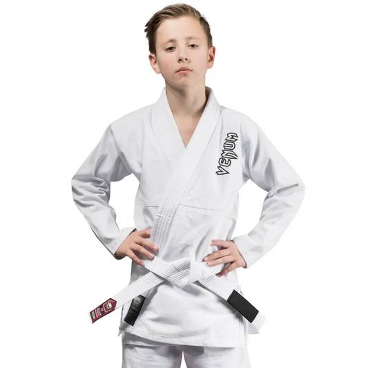 Venum Contender Kids BJJ Gi - White - Martial Arts Supplies Perth