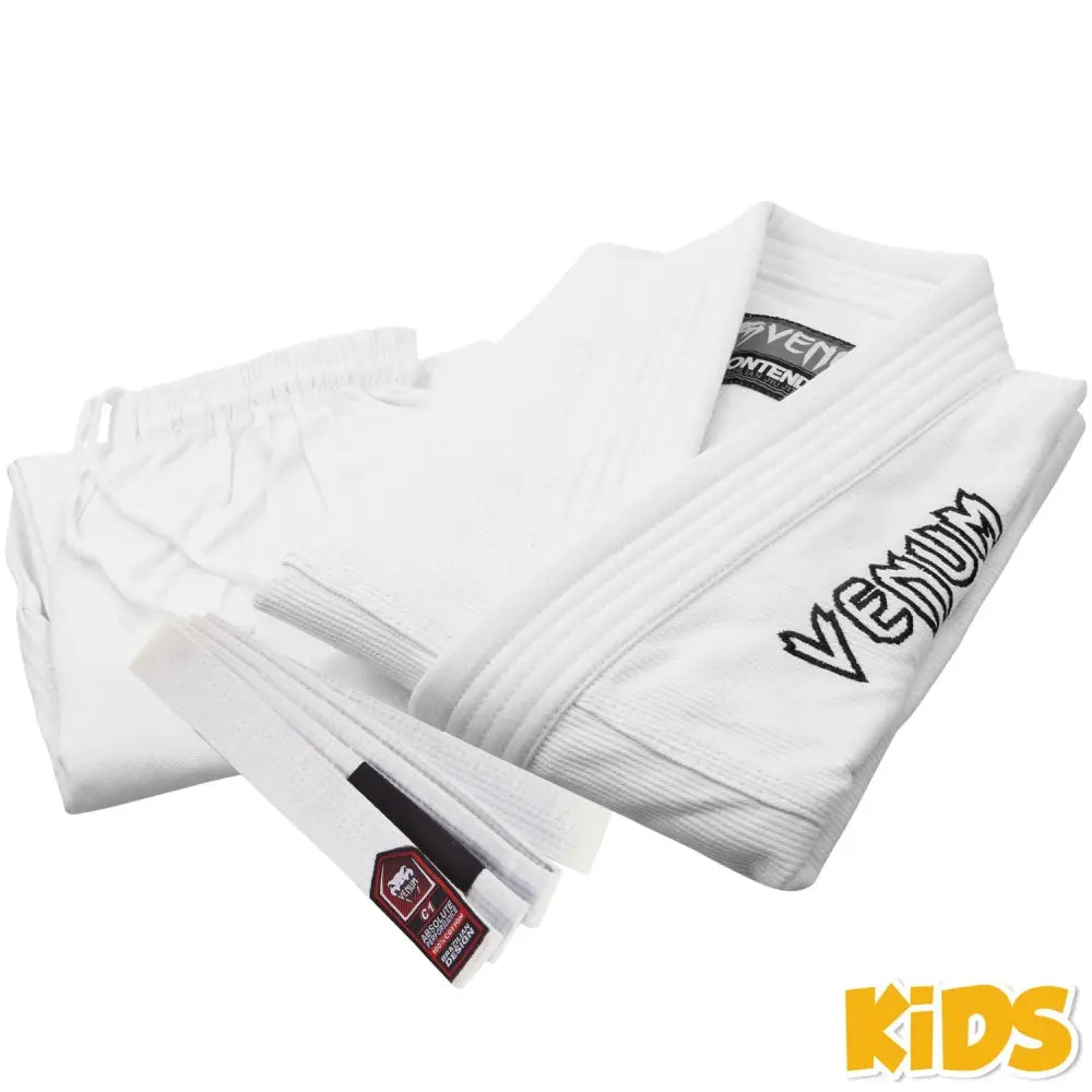 Venum Contender Kids BJJ Gi - White - Martial Arts Supplies Perth
